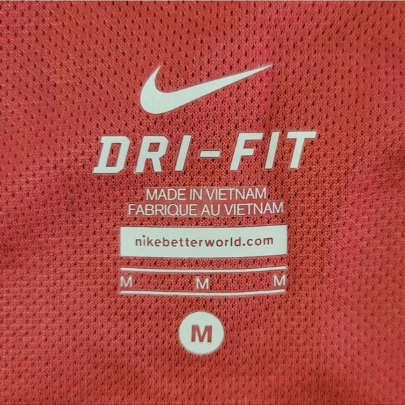 Nike Women's Crimson Dri-Fit Off-Shoulder Training Top - Picture 4 of 15